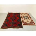 TRADITIONAL RUG OF IMPERIAL COLOUR, LENGTH 196CM. X WIDTH 129CM.