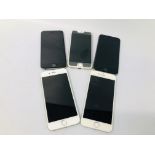 5 X APPLE IPHONE 6S - 1 A/F - ICLOUD LOCKED - SPARES & REPAIRS ONLY - SOLD AS SEEN