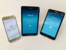 2 SAMSUNG GALAXY TABLETS TO INCLUDE TAB A6 MODEL SM-T280 & TAB A6 MODEL SM-T280 AF AND A SAMSUNG