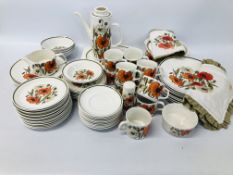 A QUANTITY OF J&G MEAKIN STUDIO POPPY POTTERY