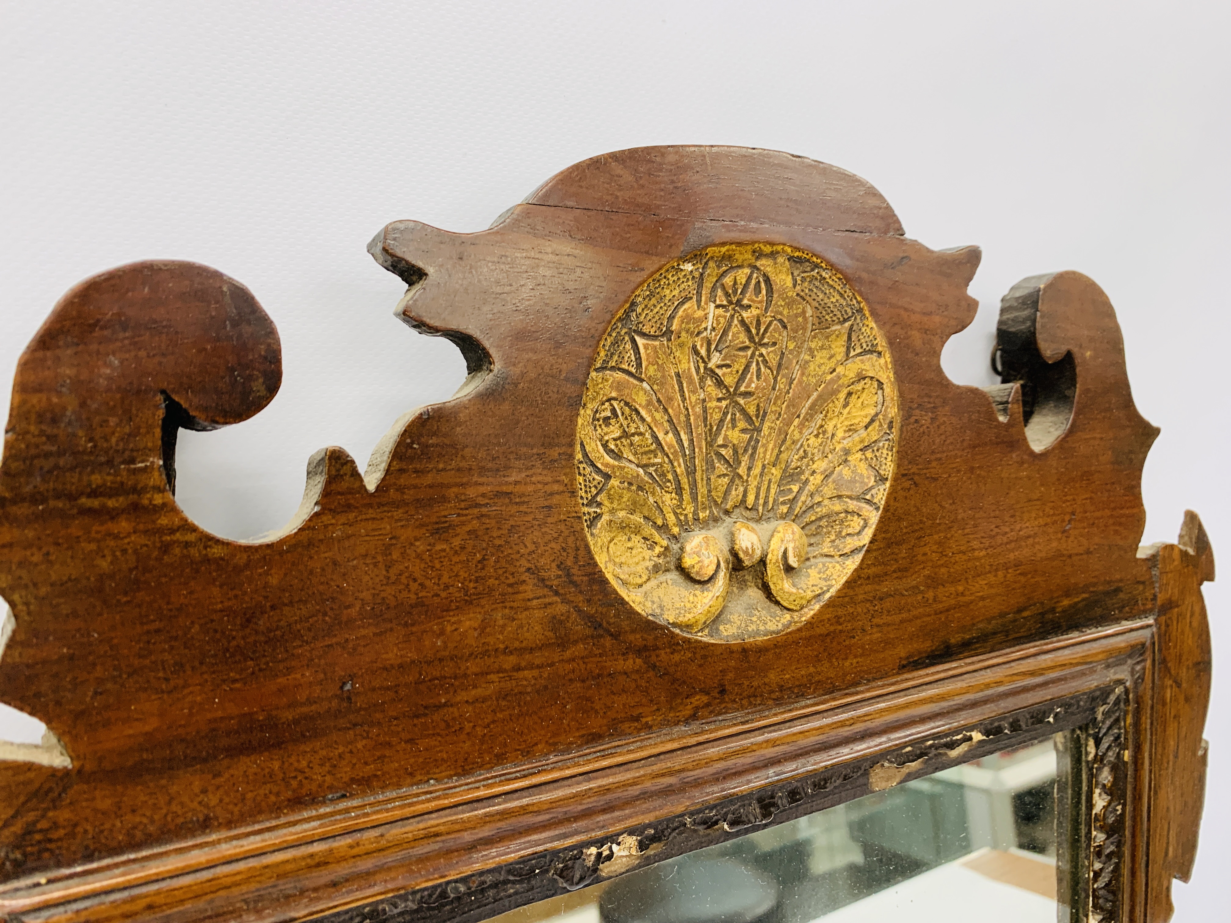 VINTAGE FRET WORK MIRROR, - Image 10 of 10