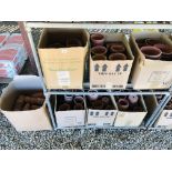 7 X BOXES OF ASSORTED TERRACOTTA PLANT POTS