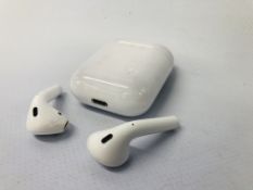 A PAIR OF APPLE EARPODS IN CASE - SOLD AS SEEN