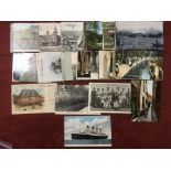 MIXED OLD POSTCARDS, UK NEWS, RMS TITANIC, CREASE BUT POSTALLY USED IN APRIL 1912,