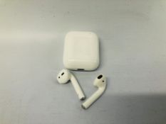 A PAIR OF APPLE EARPODS IN CASE - SOLD AS SEEN