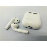 A PAIR OF APPLE EARPODS IN CASE - SOLD AS SEEN