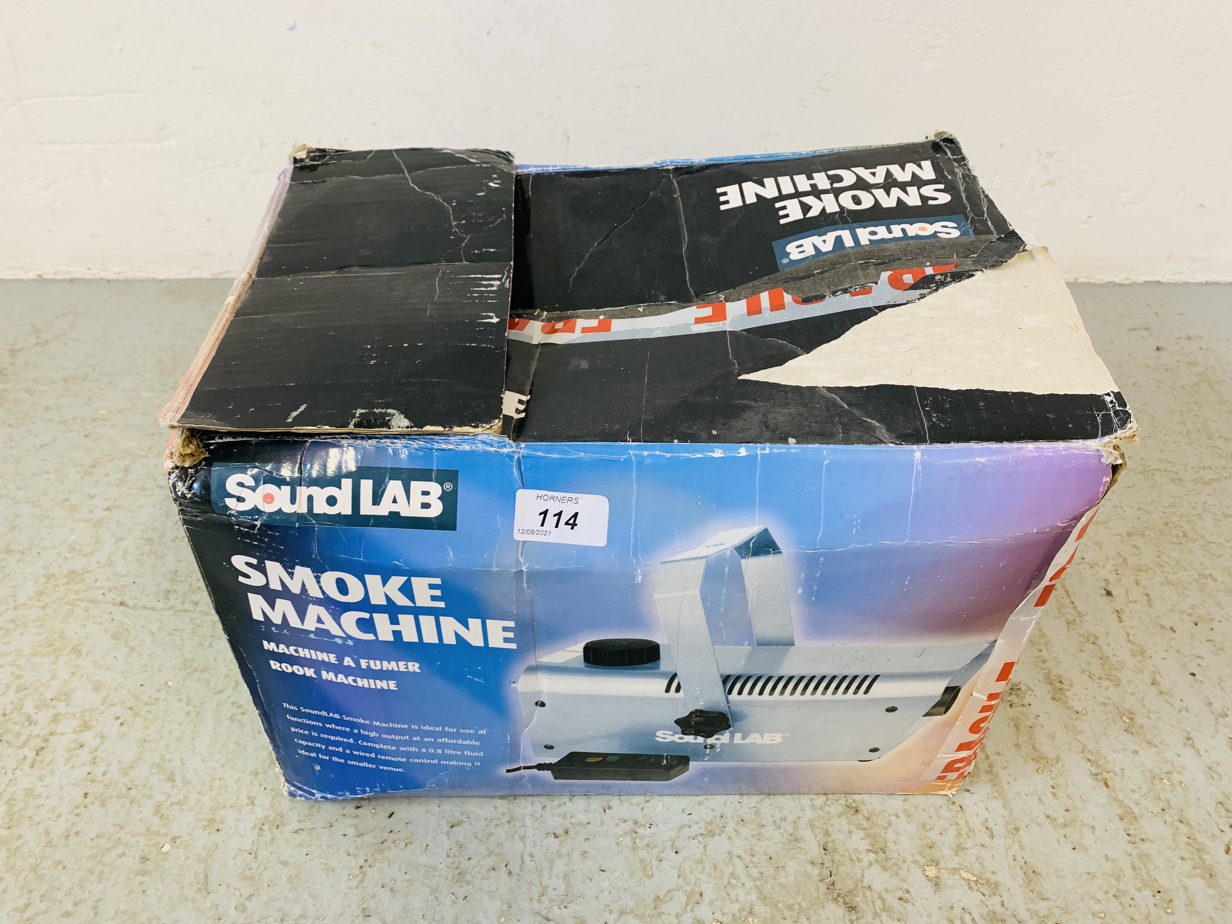 A SOUND LAB SMOKE MACHINE - SOLD AS SEEN