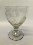 A RUMNER ENGRAVED BY JOHN ABSALON OF GREAT YARMOUTH - ENGRAVED A "TRIFLE FROM YARMOUTH TALLIO" WITH