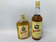 2 X BOTTLES OF "WHITE HORSE" SCOTCH WHISKY 13⅓ FL OZ GM NO. 9417788 & 26⅔ FL OZ NO.