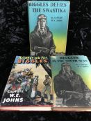 A small collection of children’s book including 3 Biggles Books by W.E. Johns.