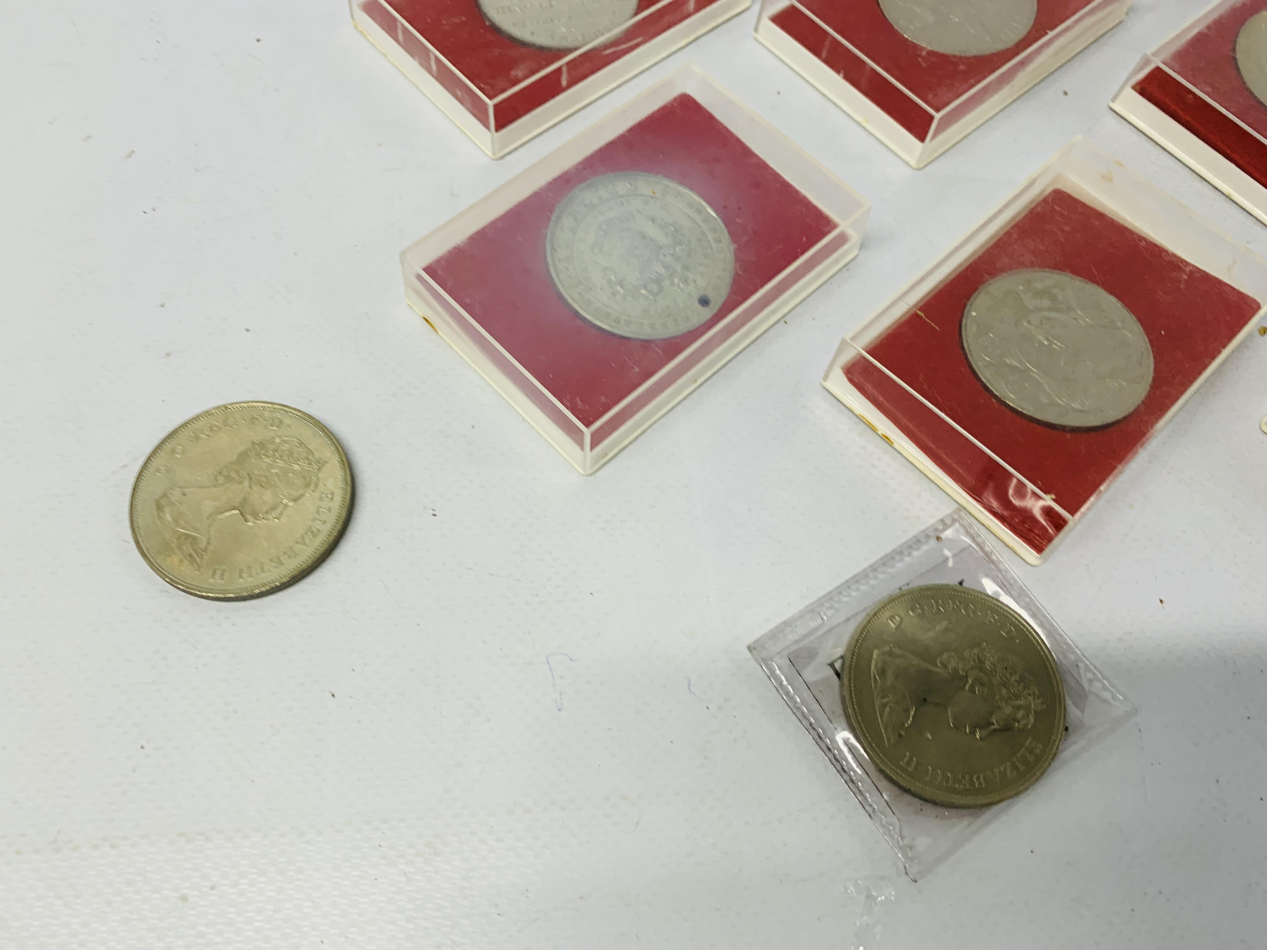 A SMALL COLLECTION OF COMMEMORATIVE COINS - Image 6 of 6