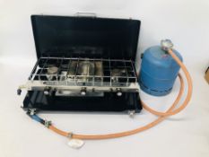 3 BURNER PORTABLE GAS STOVE WITH BOTTLE