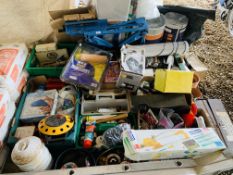 8 BOXES OF MIXED ASSORTED SHED TOOLS AND SUNDRIES TO INCLUDE, RECORD G CLAMPS, CARL UPMANN,