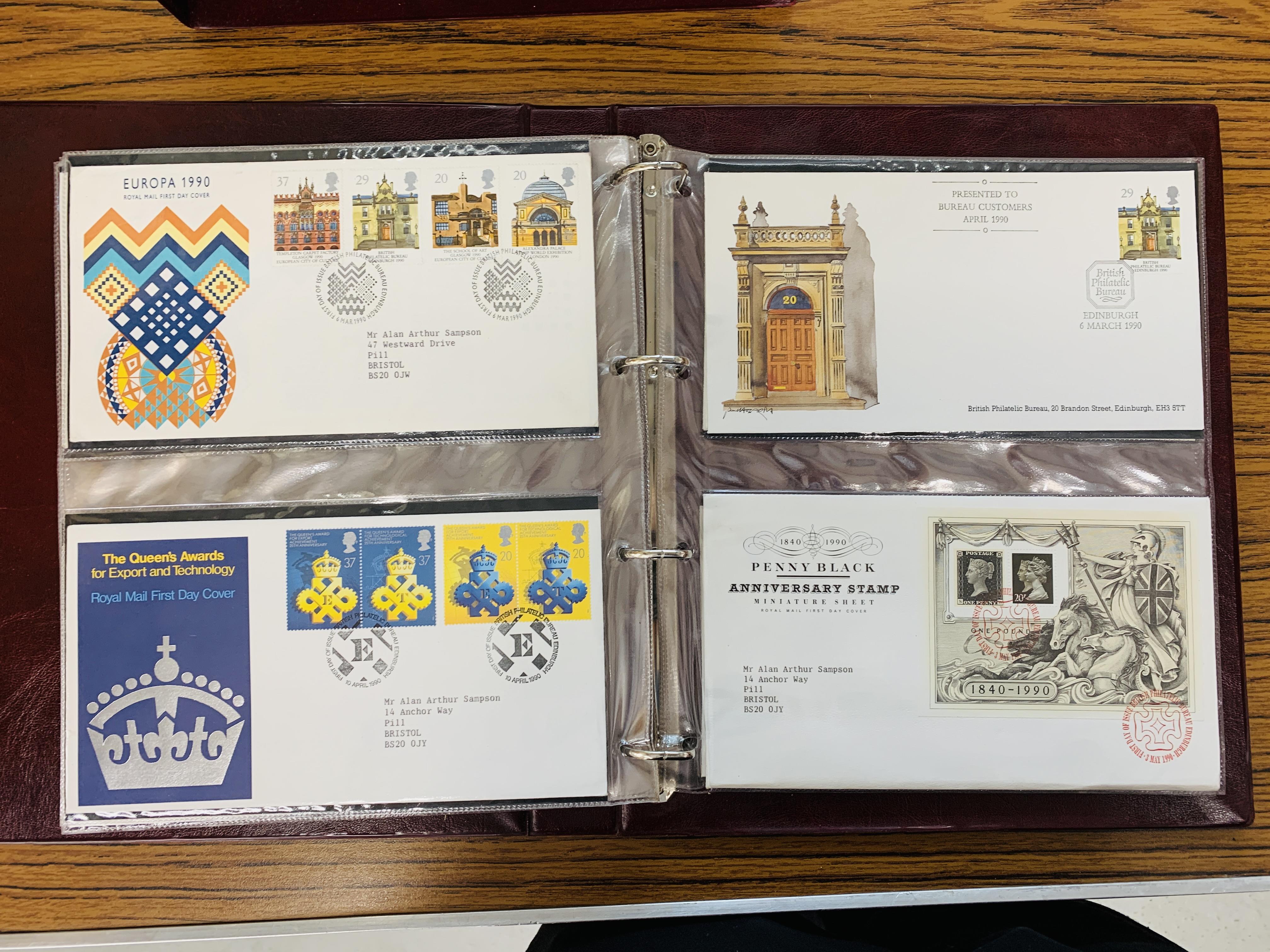 TWO ALBUMS WITH 1980-99 GB FDC, ALSO QUANTITY POSTCARDS TO INCLUDE GRETNA GREEN, DORSET, DEVON, - Image 23 of 28