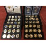 WESTMINSTER COIN IN CASES COMPRISING 2014 ROYAL AIR FORCE SQUADRONS (24 COINS) AND 2015 D.