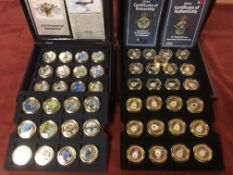 WESTMINSTER COIN IN CASES COMPRISING 2014 ROYAL AIR FORCE SQUADRONS (24 COINS) AND 2015 D.