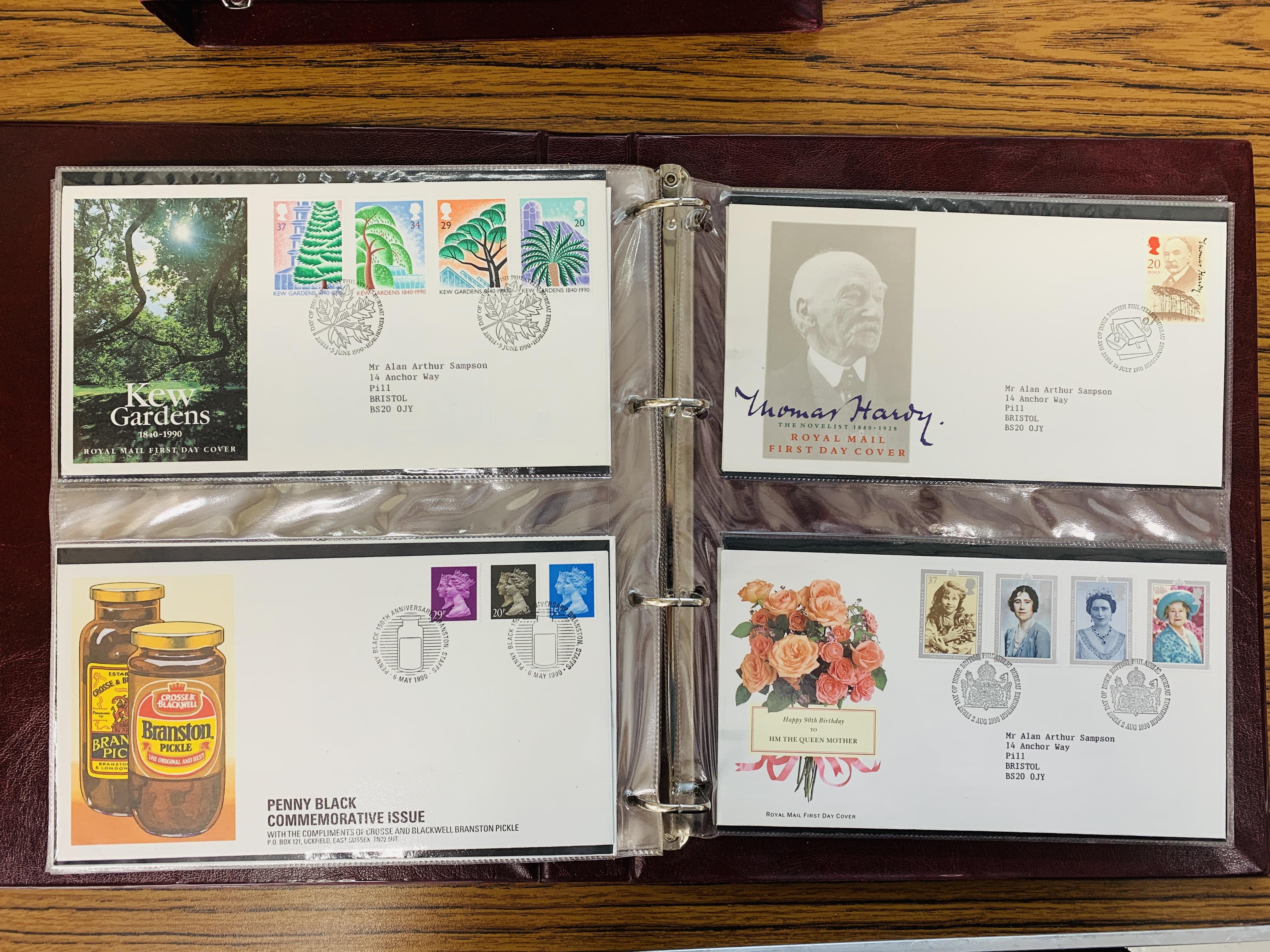 TWO ALBUMS WITH 1980-99 GB FDC, ALSO QUANTITY POSTCARDS TO INCLUDE GRETNA GREEN, DORSET, DEVON, - Image 13 of 28