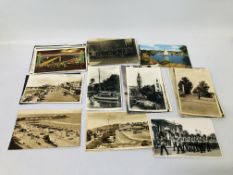 QUANTITY OF VINTAGE POSTCARDS MANY LOCAL INTEREST ALONG WITH LONDON AND BLACKPOOL ETC