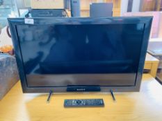 SONY LCD 26 INCH TV WITH REMOTE - SOLD AS SEEN