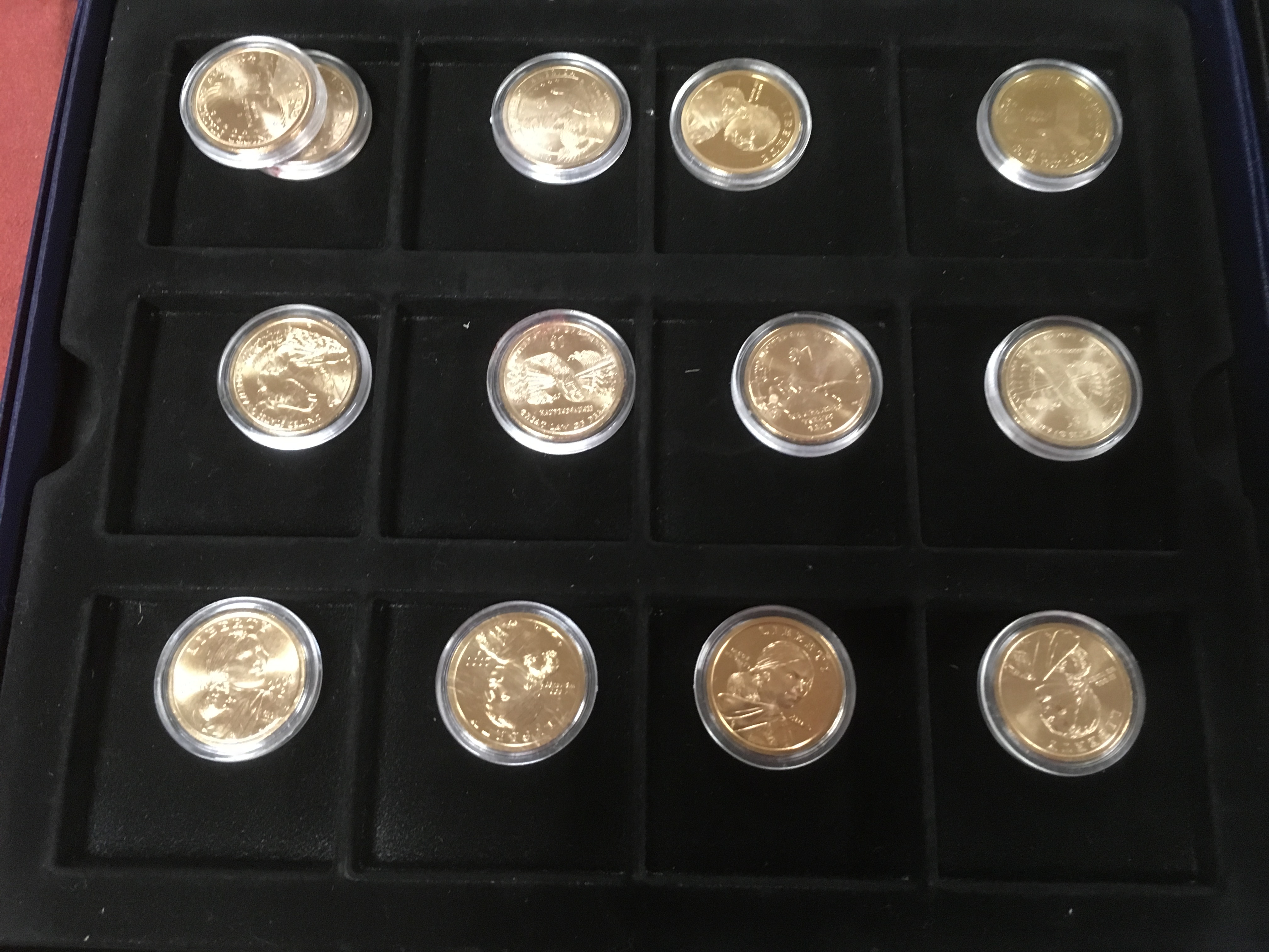 BOX OF WESTMINSTER AND OTHER COIN PART SETS AND ODDMENTS INCLUDING USA GOLD PLATED PRESIDENTIAL - Image 9 of 9