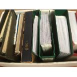 LARGE BOX STAMP COLLECTIONS IN ELEVEN ALBUMS, FOUR VOLUMES NICARAGUA,