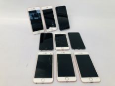 9 X APPLE IPHONE 6S (TWO A/F CONDITION) ICLOUD LOCKED,