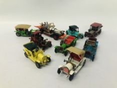 COLLECTION OF VINTAGE DIE-CAST MODEL VEHICLES TO INCLUDE CORGI "CHITTY CHITTY BANG BANG",