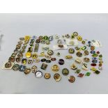 A COLLECTION OF MIXED ENAMELLED BADGES