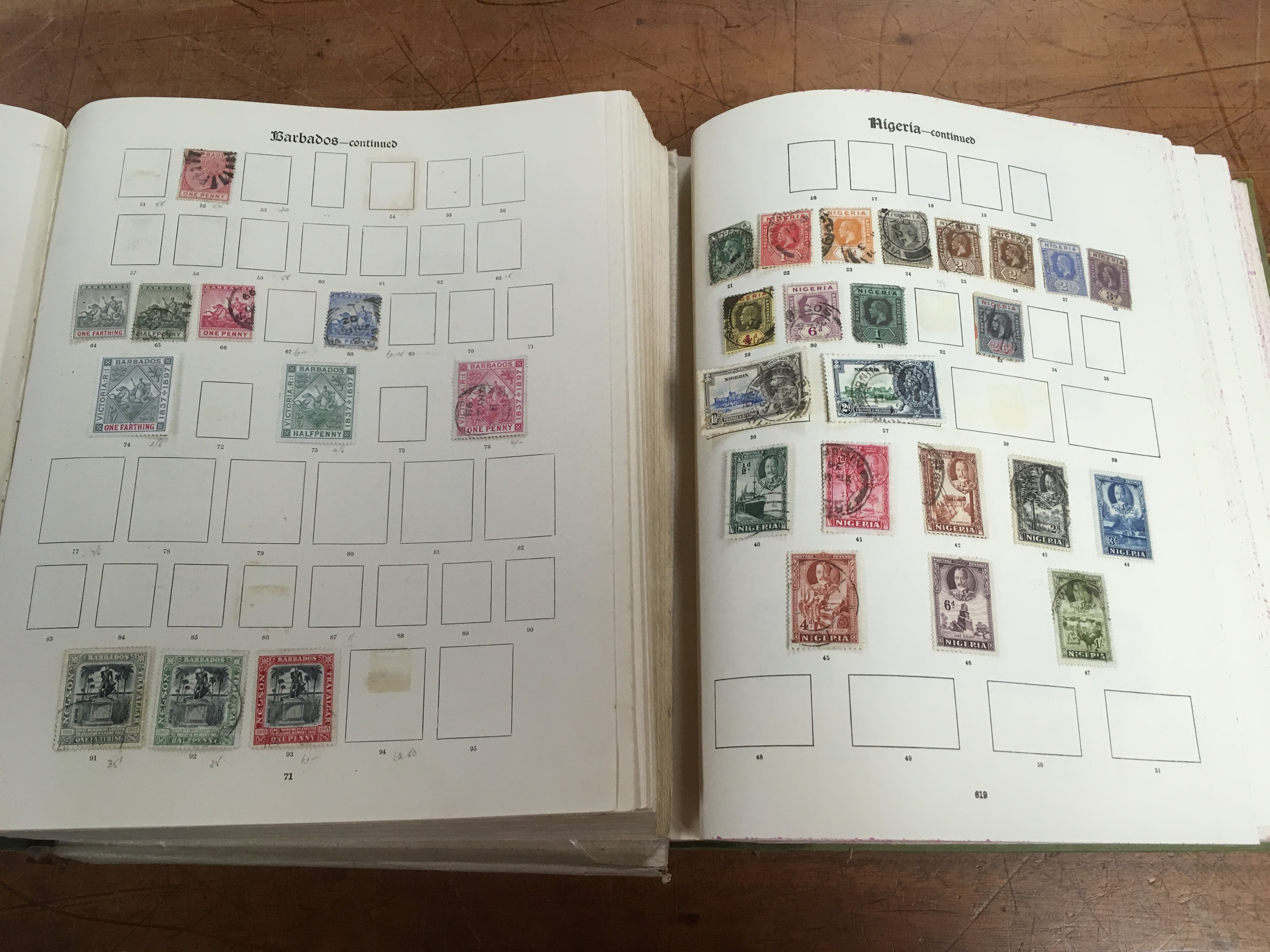SG NEW IMPERIAL ALBUMS, BOTH VOLUMES WITH A REMAINDERED COLLECTION, A FEW HUNDRED STAMPS REMAIN. - Image 4 of 4