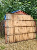 A SECTIONAL TIMBER SUMMERHOUSE - SOLD AS CLEARED - REQUIRES REPAIR, APPROX.