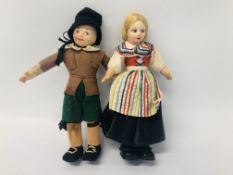 2 X VINTAGE "NORAH WELLINGS" DOLLS