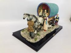 THE JULIANA COLLECTION TRAVELLERS WITH HORSES & CART A/F