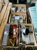 4 X BOXES CONTAINING LARGE QTY ASSORTED SCREW FIXINGS,