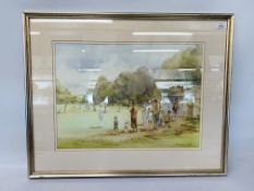 QUANTITY OF FRAMED PRINTS & PICTURES TO INCLUDE A FRAMED PAVILLION END BY DOUGLAS E. WEST SERIES NO.