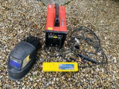 SEALEY 160XT WELDER WITH WELDING MASK,