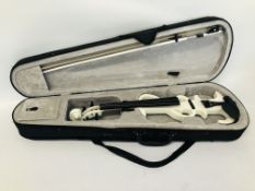 MODERN ELECTRIC VIOLIN IN FITTED CASE - SOLD AS SEEN