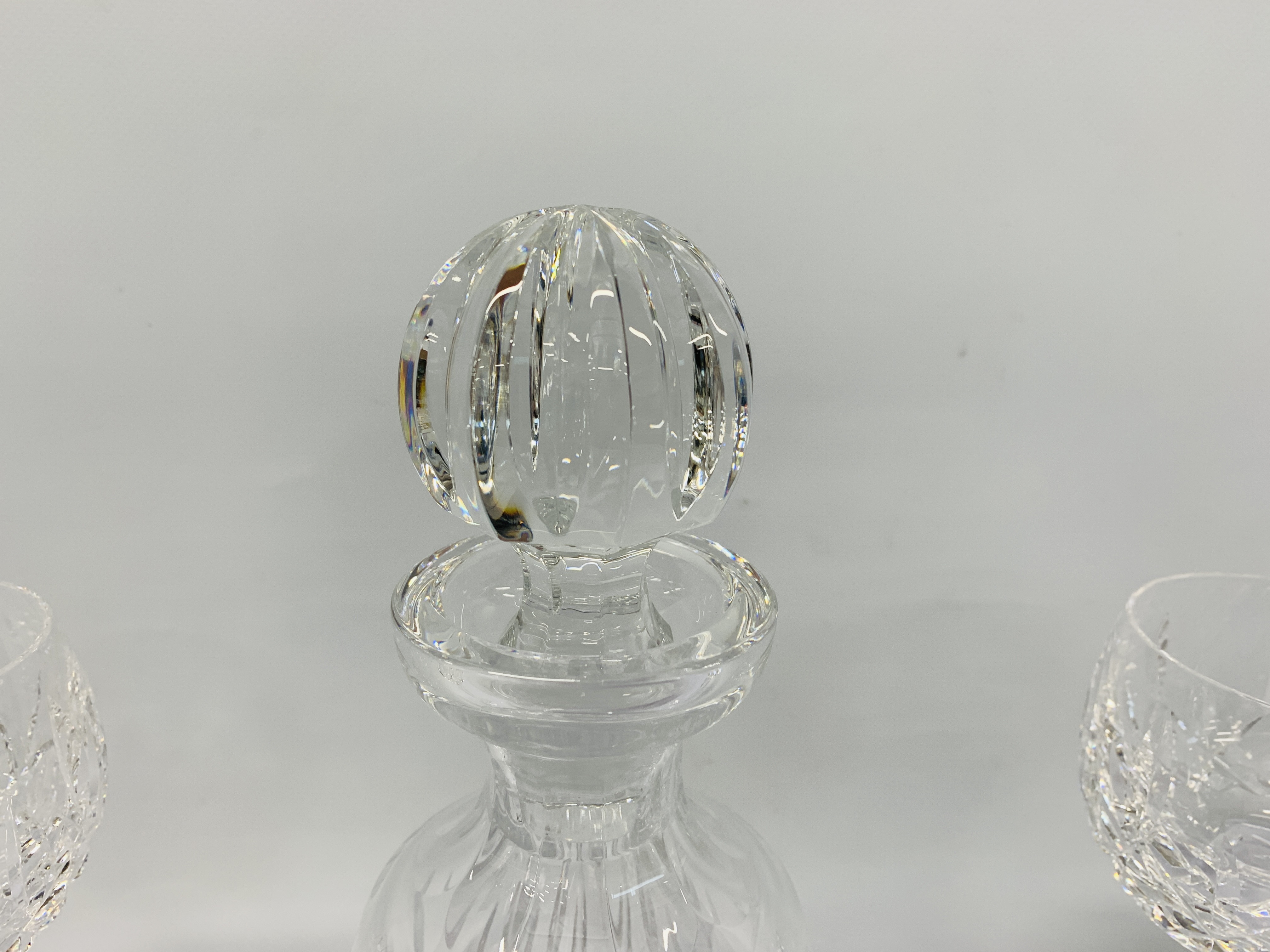 WATERFORD CRYSTAL DECANTER, 2 BRANDY GLASSES, - Image 7 of 7