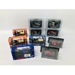 4 X "WELLY" DIE-CAST MODEL TRIUMPH MOTORCYCLES, 2 X REPSOL HONDA TEAM MOTORCYCLES (BOXED),