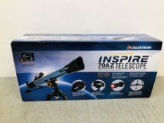 CELESTRON INSPIRE YOAZ REFRACTOR TELESCOPE (BOXED WITH INSTRUCTIONS)