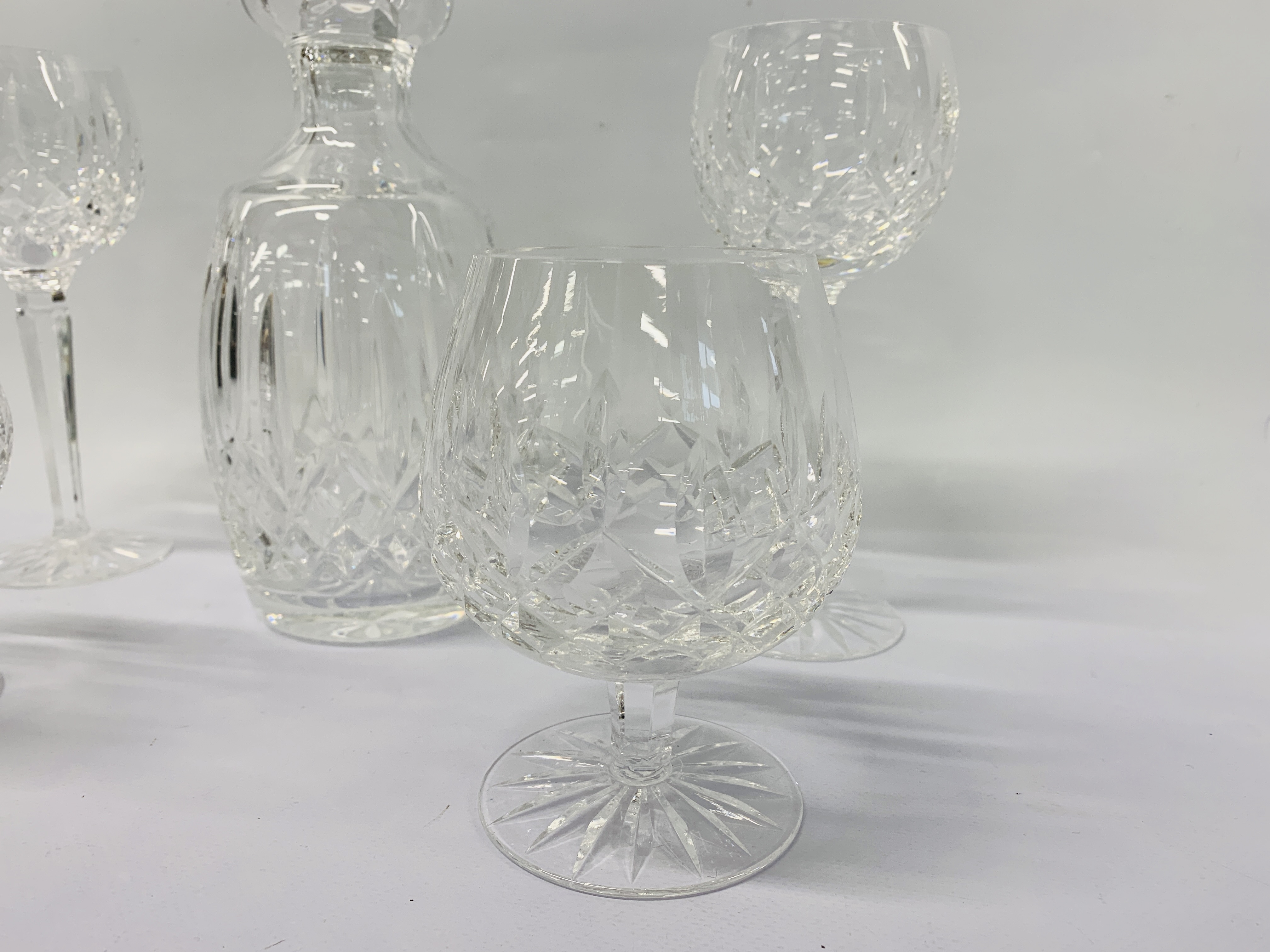 WATERFORD CRYSTAL DECANTER, 2 BRANDY GLASSES, - Image 2 of 7