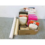 BOX OF ASSORTED MAPS TO INCLUDE VINTAGE,