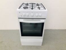 A CURRY'S ESSENTIAL MAINS GAS HOB SINGLE ELECTRIC OVEN COOKER - TRADE ONLY - APPEARS UNUSED - SOLD