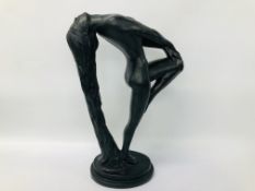 A CAST FIGURE OF A NUDE LADY BY AUSTIN SCULPTURE