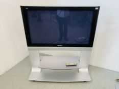 A PANASONIC 42 INCH TELEVISION WITH REMOTE - SOLD AS SEEN