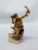 FRANKLIN MINT SPIRIT OF THE SIOUX FIGURE