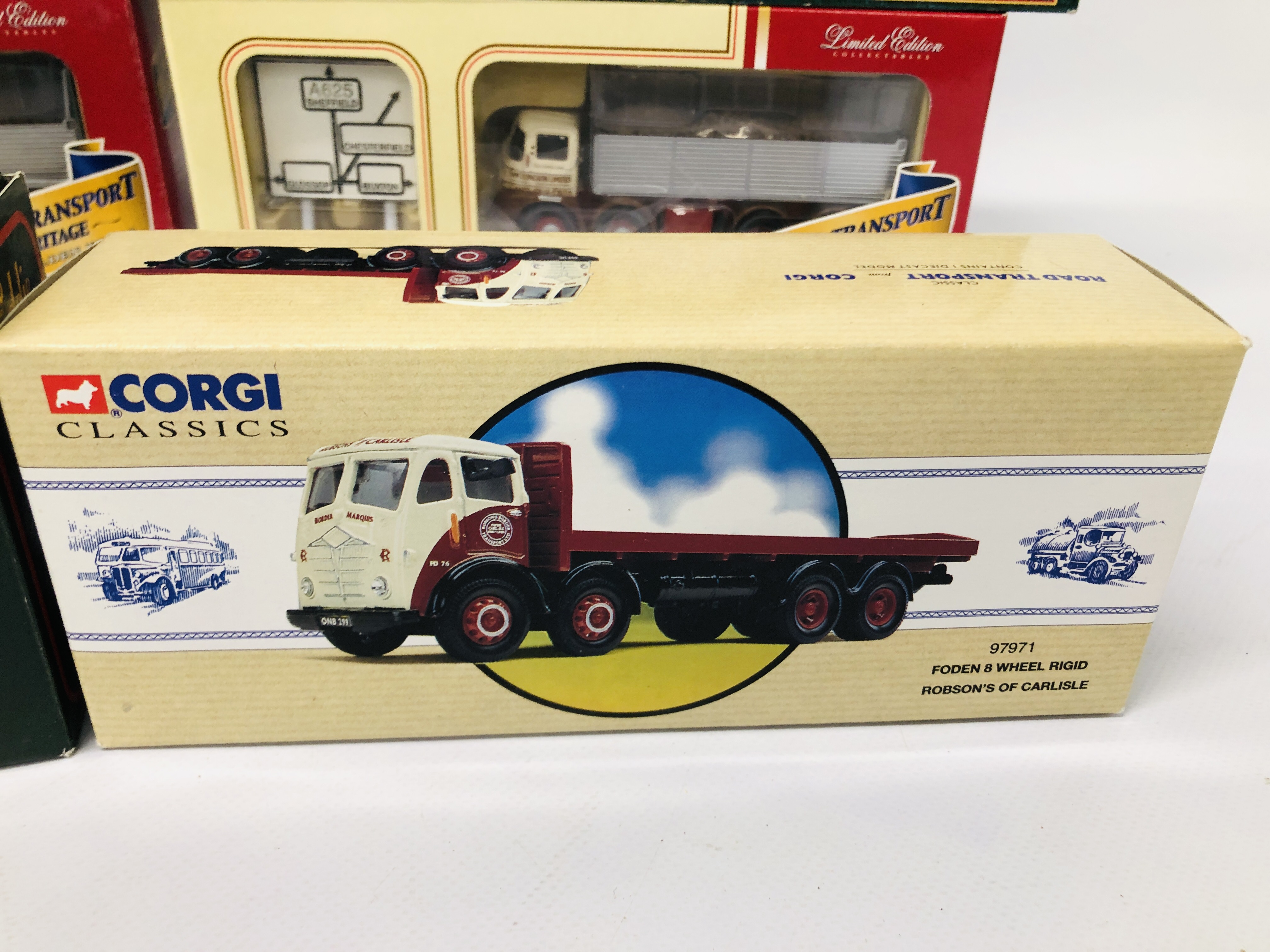 6 X BOXED CORGI DIE CAST COMMERCIALS TO INCLUDE 2 X FODEN S21 TIPPER, FODEN 8 WHEEL RIDGED, - Image 14 of 15