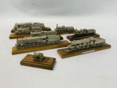 FRANKLIN MINT TRAINS OF THE WORLD MODELS (8)