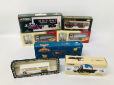 6 X BOXED CORGI DIE CAST COMMERCIALS TO INCLUDE 2 X FODEN S21 TIPPER, FODEN 8 WHEEL RIDGED,