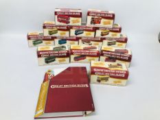 A COLLECTION OF 13 ATLAS EDITION 1:76 SCALE DIE-CAST COMMERCIAL MODELS "GREAT BRITISH BUSES" (ALL