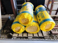 4 ROLLS OF ISOVER 75MM INSULATION